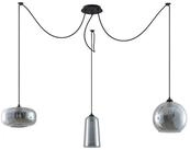 Lucande H&auml;ngeleuchte Zyli, Glas Alu IP20, 3 x 60 W