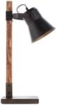 Brilliant Tischleuchte Plow, ohne Leuchtmittel, Tischlampe schwarz stahl/holz