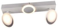 Brilliant Deckenstrahler Meriza, LED wechselbar, Warmwei&szlig;, LED Spotbalken 2flg wei&szlig;