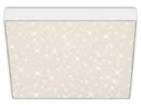Briloner LED-Deckenlampe Flame Star, 840, 28,7x28,7cm, weiß