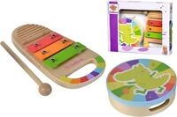 SIMBA Spielzeug-Musikinstrument Eichhorn 100003490 - EH Musik Set Trommel und...