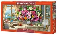Castorland Puzzle Puzzle Sommerliches Bouquet mit einer Tasse Tee 4000 Teile,