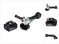 Makita Akku-Winkelschleifer DGA 517 T1 18 V 125 mm Brushless + 1x Akku 5,0 Ah -...