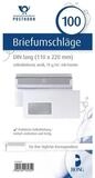 BONG Briefumschlag Din lang mit Fenster wei&szlig; selbstklebend 75g PA= 100Stk