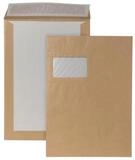 BONG Versandtasche BONG 14008 Pappr&uuml;ckwandtaschen DIN C4 mit Fenster braun 100...