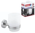 tesa Zahnputzbecher MOON Zahnputzbecherhalter ohne Bohren - 9,5 cm : 6,7 cm :...