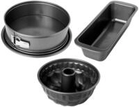 Birkmann Backform EASY BAKING, 3-teilig, Anthrazit, Karbonstahl, (Set),