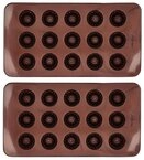 Birkmann Pralinenform CHOCOLATERIE, 2er Set, Braun, Silikon, Gugelhupf, (2-tlg),
