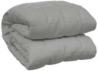 vidaXL Bett&uuml;berwurf Gewichtsdecke Grau 220x260 cm 11 kg Stoff