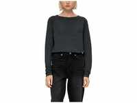 QS Sweatshirt Strickpullover, GREY/BLACK