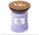 Online-Fuchs Duftkerze Lavender Spa im mittelgro&szlig;en Sanduhr Glas mit Deckel, 275g -