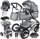KIDUKU Kombi-Kinderwagen KIDUKU&reg; 3 in 1 Kombi-Kinderwagen Buggy Reisebuggy inkl.