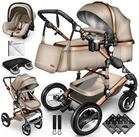 KIDUKU Kombi-Kinderwagen KIDUKU&reg; 3 in 1 Kombi-Kinderwagen Buggy Reisebuggy inkl.