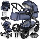 KIDUKU Kombi-Kinderwagen KIDUKU&reg; 3 in 1 Kombi-Kinderwagen Buggy Reisebuggy...