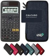 CASIO Taschenrechner fx-87DE X ClassWiz inkl. WYNGS Schutztasche Blau