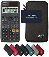 CASIO Taschenrechner fx-87DE X ClassWiz inkl. WYNGS Schutztasche Dunkelgrau