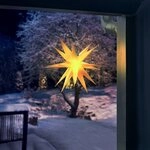 esotec LED Solarleuchte Weihnachtsstern &Oslash;35cm, 2 Leuchtfarben, 4000K,...