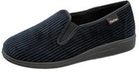 Fischer-Markenschuh Frank Hausschuh aus Streifencord, mit Frotteefutter, mit Gummizug