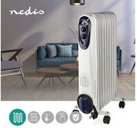 Nedis &Ouml;lradiator Mobiler &Ouml;l Radiator Heizung &Ouml;lheizk&ouml;rper Thermostat 800...