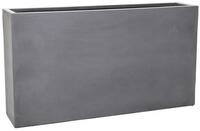 VIVANNO Pflanzk&uuml;bel Fiberglas ELEMENTO SLIM Kasten - Betongrau Beton-Design (1...