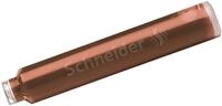SCHNEIDER F&uuml;llhalter Tintenpatrone Standard Pastell Cognac VE=6 St&uuml;ck
