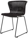 WOOOD Gartenstuhl Wings aus Rattan, 2er-Set, Schwarz, Geeignet f&uuml;r den Innen- und