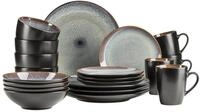 Kombiservice M&Auml;SER "Teona", schwarz (blau, braun, gr&uuml;n, schwarz), 20,
