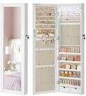 SONGMICS Schmuckschrank Spiegelschrank Wandspiegel Schmuck-Organizer mit LED