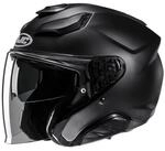 HJC Motorradhelm HJC F31 Solid semi matt schwarz Jethelm (1er Set)