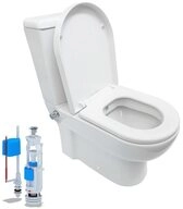 Belvit Tiefsp&uuml;l-WC BV-SW2001 KomplettSet, Stand-WC Taharet Kombination inkl....