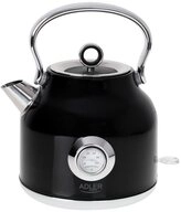 Adler Wasserkocher Adler elektrischer Wasserkocher 1,7 L 2200 W Schwarz...