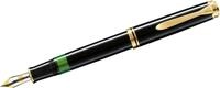 Pelikan F&uuml;llfederhalter Kolbenf&uuml;llhalter Souver&auml;n M600 Feder B schwarz