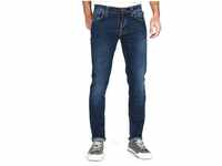 Nudie Jeans Slim-fit-Jeans Stretch Hose aus Bio-Baumwolle - Grim Tim Crosshatch