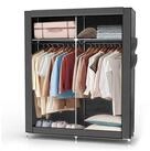 Intirilife Kleiderschrank (Faltschrank 108x170x45 cm in ASCH GRAU, 1-St)...