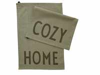 Design Letters Favorit Geschirrtuch 2-teilig Cozy-home-olive green