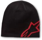 Alpinestars Strickm&uuml;tze Beanie Logo Rot (Schwarz)