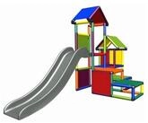 move and stic Spielcenter GESA Kletterger&uuml;st f&uuml;r Kleinkinder mit Rutsche f&uuml;r In-