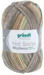 Gr&uuml;ndl Sockenwolle Hot Socks Madena H&auml;kelwolle, 100 g 4-f&auml;dig