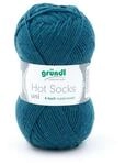 Gr&uuml;ndl Gr&uuml;ndl Wolle Hot Socks uni 50 g petrol H&auml;kelwolle
