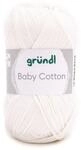 Gr&uuml;ndl Gr&uuml;ndl Wolle Baby Cotton 50 g wei&szlig; H&auml;kelwolle