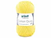 Gründl Bastelnaturmaterial Gründl Wolle Cotton Quick 50 g uni gelb