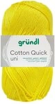 Gr&uuml;ndl Bastelnaturmaterial Gr&uuml;ndl Wolle Cotton Quick 50 g uni gelb gelb
