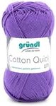 Gr&uuml;ndl Gr&uuml;ndl Wolle Cotton Quick 50 g uni lila H&auml;kelwolle