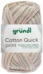 Gr&uuml;ndl 50 Gramm Gr&uuml;ndl Cotton Quick Print Strickgarn Farbauswahl Bastelgarn