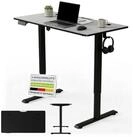 Juskys Schreibtisch Office Stand, 120 x 60 cm, elektrisch verstellbar,