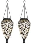 GLOBO LIGHTING LED Solarleuchte, LED fest integriert, warmwei&szlig;, 2er Set