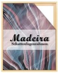Einzelrahmen Schattenfugenrahmen Madeira, (1 St&uuml;ck), 20x20 cm, Natur Unbehandelt,