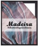 Einzelrahmen Schattenfugenrahmen Madeira, (1 St&uuml;ck), 20x20 cm, Schwarz, Holz