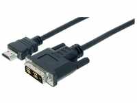 Digitus HDMI /DVI Adaperkabel schwarz St.>St. 2m HDMI-Kabel