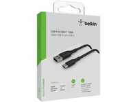Belkin USB-C/USB-A Kabel ummantelt, 2m Smartphone-Kabel, USB-C, (200 cm)